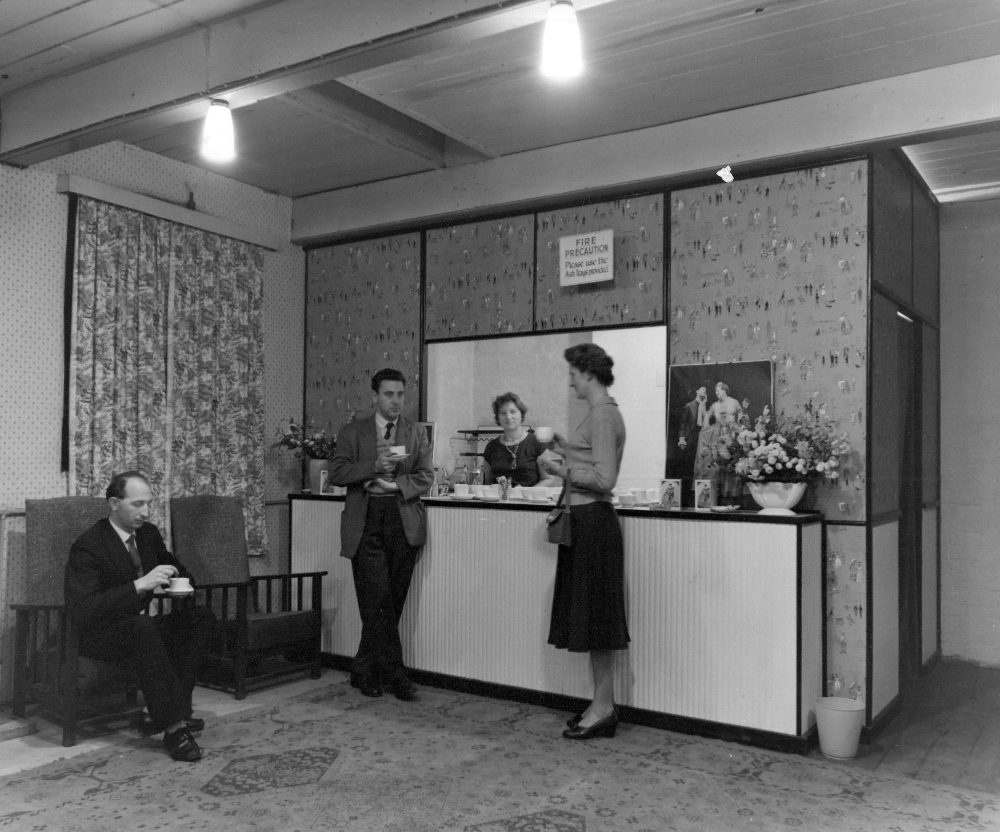 The foyer at the Masque Theatre on Thenford Street