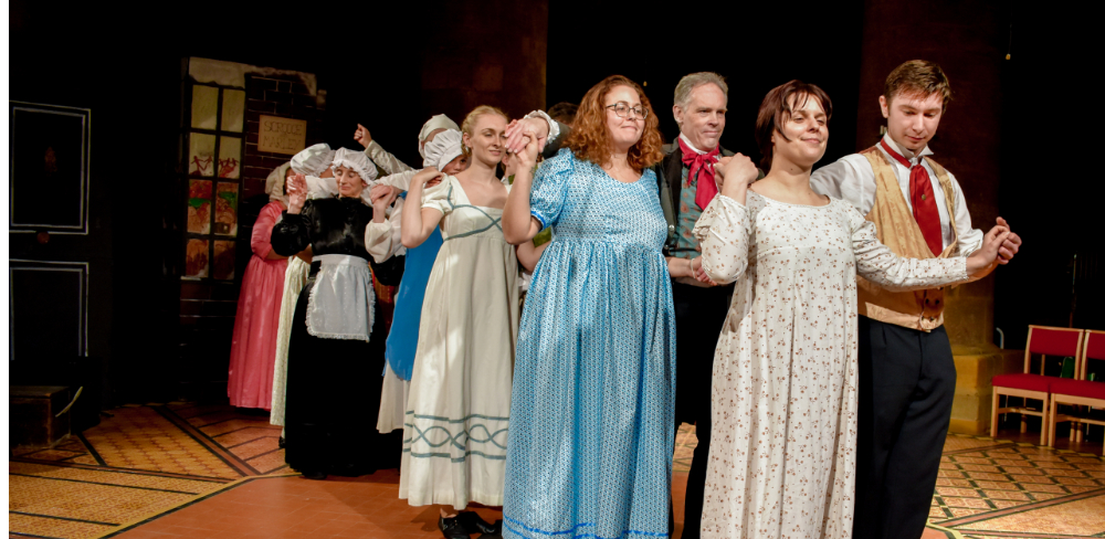 The cast of A Christmas Carol