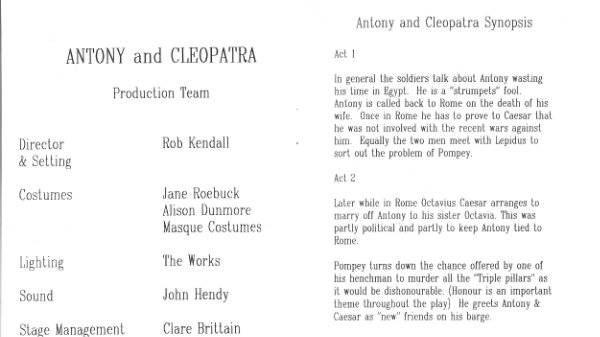 Antony and Cleopatra
