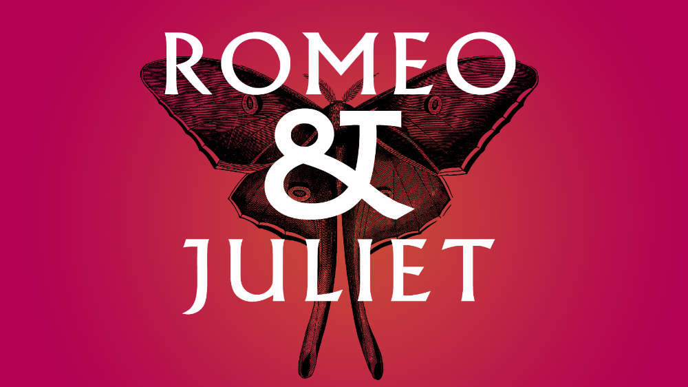A butterfly and the words: Romeo and Juliet