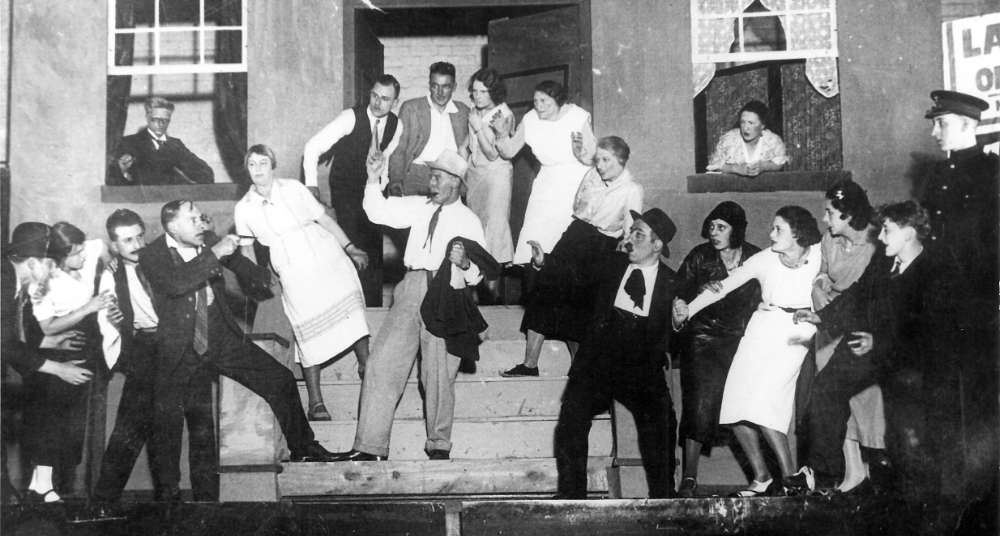 A scene from Street Scene