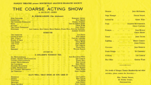 The Coarse Acting Show