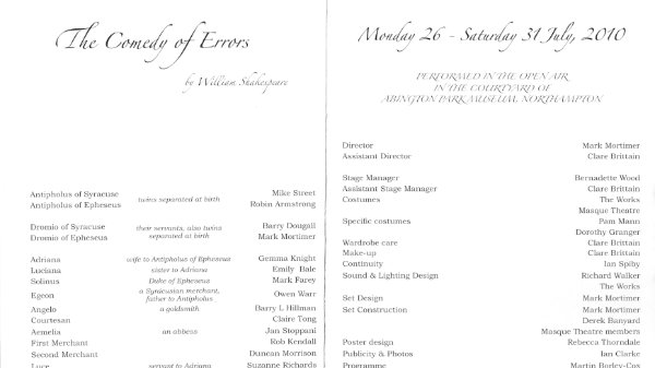 The Comedy of Errors (2010)
