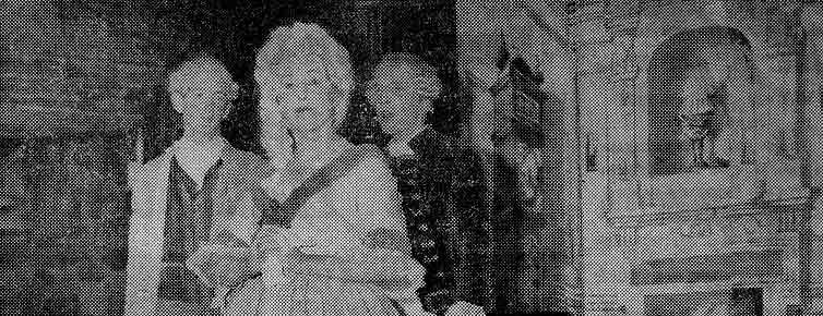 Newspaper photo of the play
